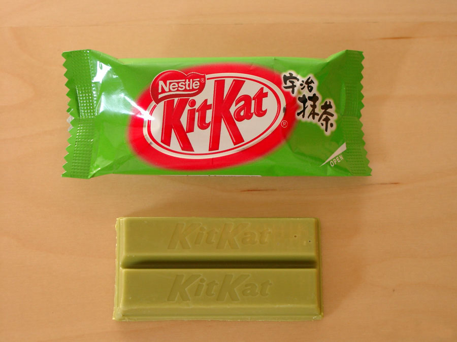 Grean tea as Kitkat.