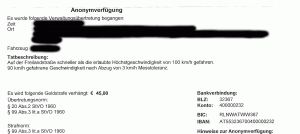 Faksimile Sinnfreie Anonymverfügung