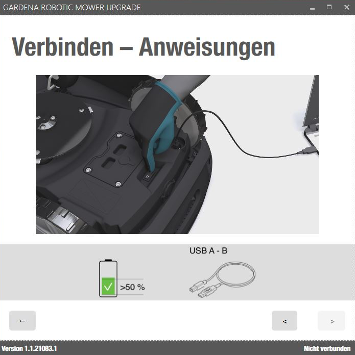 Screenshot Gardena Update Software
